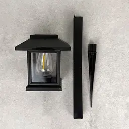 Ґрунтовий світлодіодний світильник Feron PL145 2800К на сонячній батареї чорний 2 шт (уп.) - мініатюра 2