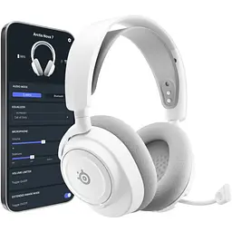 Ігрова гарнітура SteelSeries Arctis Nova 7P Gen 2 Wireless White PC/PS/SW/MAC/MOB - мініатюра 3