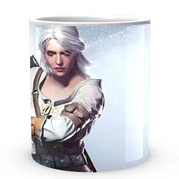 Кухоль GeekLand The Witcher Відьмак Цирі З мечем TW.02.367 330 мл білий - мініатюра 2