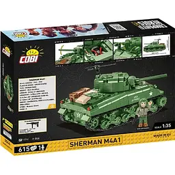 Конструктор Cobi Company of Heroes 3 Танк Шерман M4, масштаб 1:35, 615 деталей (COBI-3044) - мініатюра 2