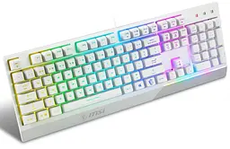 Клавіатура ігрова механічна MSI Vigor GK-30 UA USB White - мініатюра 2