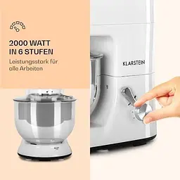 Кухонний комбайн Klarstein Lucia 3-в-1 2000 Вт (10008236) - мініатюра 2
