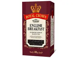 Чай фасований чорний Royal Crown 80 г лист. "ENGLISH BREAKFAST"