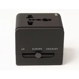 Зарядний пристрій PowerPlant Міжнародний адаптер 220В + 2*USB max2.1A (DV00DV5067)