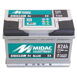 Акумулятор 6СТ-82A MIDAC S3 Sigillum, 12V, 82Ah (-/+) Євро EN770А - мініатюра 2
