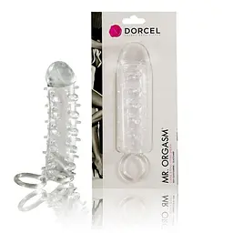 Насадка на член Dorcel Mr. Orgasm з кільцем для мошонки ультрастимулюючий рельєф - мініатюра 4