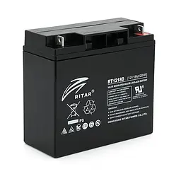 Акумуляторна батарея Ritar RT12180BL5 AGM 12V 18Ah Black Case