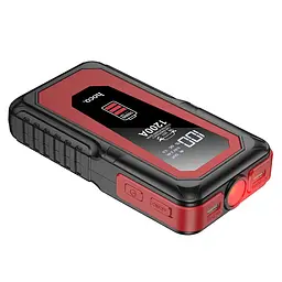 Пускозарядний пристрій Hoco QS3 10000mAh (повербанк та ліхтарик) Чорний - мініатюра 3