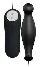 Анальна пробка з вібрацією Pretty Love Vibrating Butt Plug Black Baile BI-040036 23799 - мініатюра 2