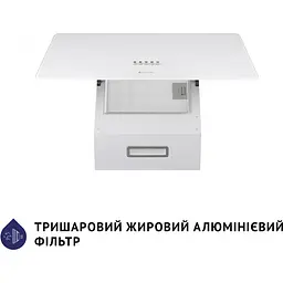 Похила витяжка Minola HDN 6224 WH 700 LED - мініатюра 6