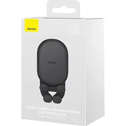 Автотримач Baseus Stable Gravitational Car Mount Air Vent Version Black (SUWX020001) [116280] - мініатюра 7
