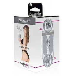 Мастурбатор Fleshlight Quickshot Riley Reid, компактний, зі зліпка вульви та ануса - мініатюра 6