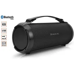 Портативна колонка бумбокс Real-El X707 Black - мініатюра 7