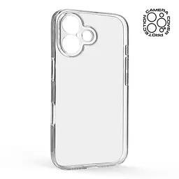 Прозрачный чехол для Apple iPhone 16 с защитой камеры, тонкий, силиконовый, бесцветный, ударопрочный, противоударный бампер с закрытой камерой, ArmorStandart (ARM78485) - мініатюра 2