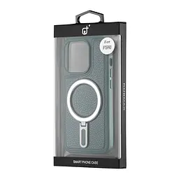 Чохол Jinduka Leather Ringo iPhone 15 Pro Green - мініатюра 2