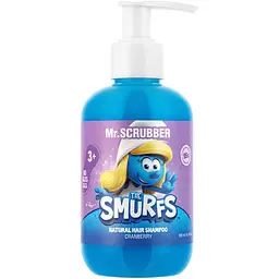 Натуральний дитячий шампунь для волосся Mr.Scrubber The Smurfs із ароматом журавлини 200 мл