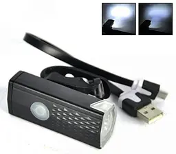 Вело фара Raypal RPL-2255 велосипедний акумуляторний водонепроникний ліхтар USB 300 Lumens 800 mAh - мініатюра 3