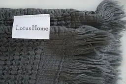 Рушник Lotus Home - Rius antrasit антрацит 50x100 - мініатюра 3