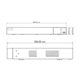 IP-відеореєстратор 16-канальний 16Mp TVT TD-3316H2-16P-B2-B з 16 портами PoE (77-00439) - мініатюра 2