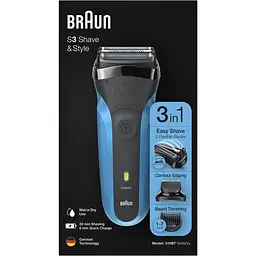 Електробритва Braun Series 3 310BT чорно-синя [97313] - мініатюра 6