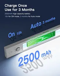 Світлодіодне освітлення шафи FULEN з датчиком руху із зарядкою від USB-порту - мініатюра 3