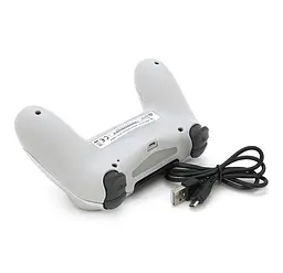 Геймпад джойстик DoubleShock Wireless PS4 Double Motor Vibration DUALSHOCK 4 Silver-White - мініатюра 4