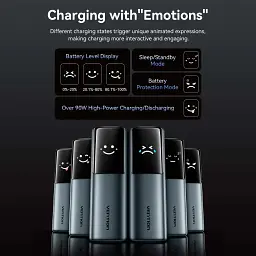 Батарея універсальна Vention 27000 mAh 200W Gray TFT Display Type (FKGH0) - мініатюра 5