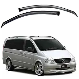 Дефлектори вікон для Mercedes-Benz Vito (W639) 2003-2014 на скотчі (Acrylic) AMM30302
