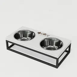 Hollky Base S — миски на підставці для маленьких собак та котів (2 × 0,45 л) - мініатюра 2