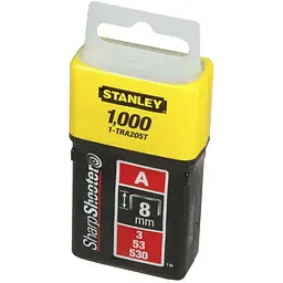 Скоба для степлера STANLEY Light Duty тип А h=8 мм (1-TRA205T) - мініатюра 2