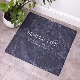 Килимок для ванної кімнати з діатоміту Simple Life 58×58 (см) вологопоглинальний килимок для дому ванни душу та туалету Yiwu HP-42-11 - мініатюра 2