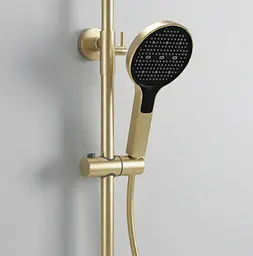 Душова система з виливом Rea Farel brushed gold REA-P0355 - мініатюра 4