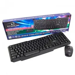 Комплект бездротовий Esperanza TK108UA, чорний, USB (клавіатура+миша)