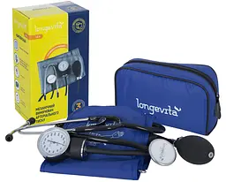 Механічний вимірювач тиску Longevita LS-4 (стетоскоп у комплекті) (5929741) - мініатюра 4