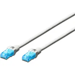 Патч-корд Digitus UTP, cat.5e, AWG 26/7, CCA, PVC, 5м white (DK-1512-050/WH)