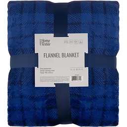 Плед Ardesto Flannel 160х200 см 100% поліестер клітинка синій pbe0050494