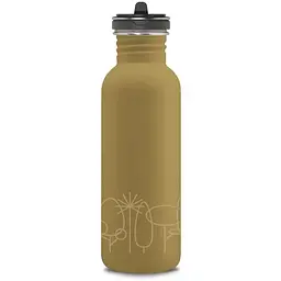 Пляшка Laken Basic Steel Bottle Drinklife 0.75L Yellow (1004-DLBSF7F)