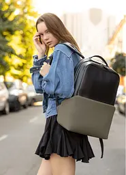 Жіночий рюкзак Sambag Zard Dart чорний з хакі 44 х 31 х 15 см (25523119) - мініатюра 5
