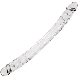 Прозорий двосторонній фалоімітатор Alive Supreme Jelly Dildo