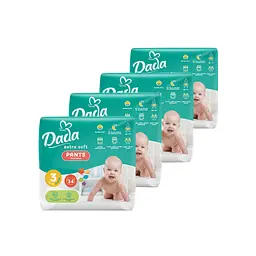 Підгузки Dada Extra Soft 3 Midi (6-11 кг) 136 шт. (4 упаковки по 34 шт) (4820174989613)