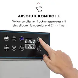 Дегідратор-сушарка для овочів фруктів Klarstein Master Jerky 300 40-90 °C (10034544) - мініатюра 2
