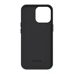 Силиконовый чехол для Apple iPhone 14 Pro, ICON2 Case, черный, противоударный, панель, защита всего корпуса, матовая поверхность Soft Touch, выступает над дисплеем, совместим с защитными стеклами и пленками, с микрофиброй, ArmorStandart (ARM63601) - мініатюра 2