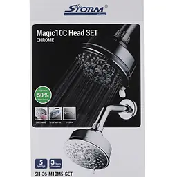 Верхній душ Storm SH-36-M10M5-Set ST0024, Хром - мініатюра 2