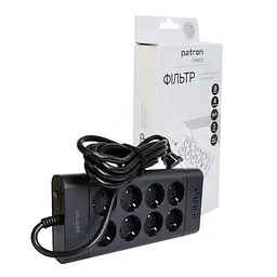 Мережевий фільтр живлення Patron SP-1683-USB (EXT-PN-SP-1683-USB) - мініатюра 3