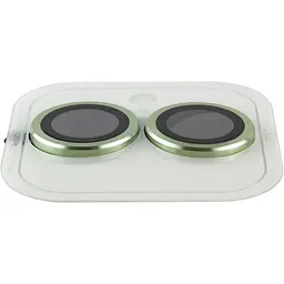 Захисне скло Metal Classic на камеру (у упак.) для Apple iPhone 17 (6.3) Салатовий / Light Green - мініатюра 3