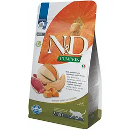Беззерновий сухий корм для дорослих котів Farmina N&D Pumpkin Duck & Cantaloupe Melon Adult з качкою, гарбузом та динею 1.5 кг