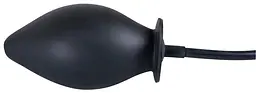 Анальна пробка True Black Inflatable Anal Plug 11.5 см (чорний) - мініатюра 4
