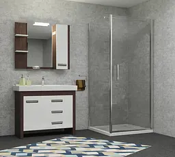Душова кабіна Eger Rudas 90x90 (без піддону) 599-001/1R - мініатюра 3