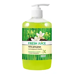 Крем-гель для душа Fresh Juice Lemongrass & Vanilla, 750 мл