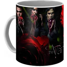 Кухоль GeekLand The Vampire Diaries roses VD.002.14 330 мл білий - мініатюра 3